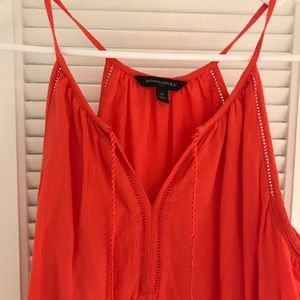 Banana Republic coral sun dress